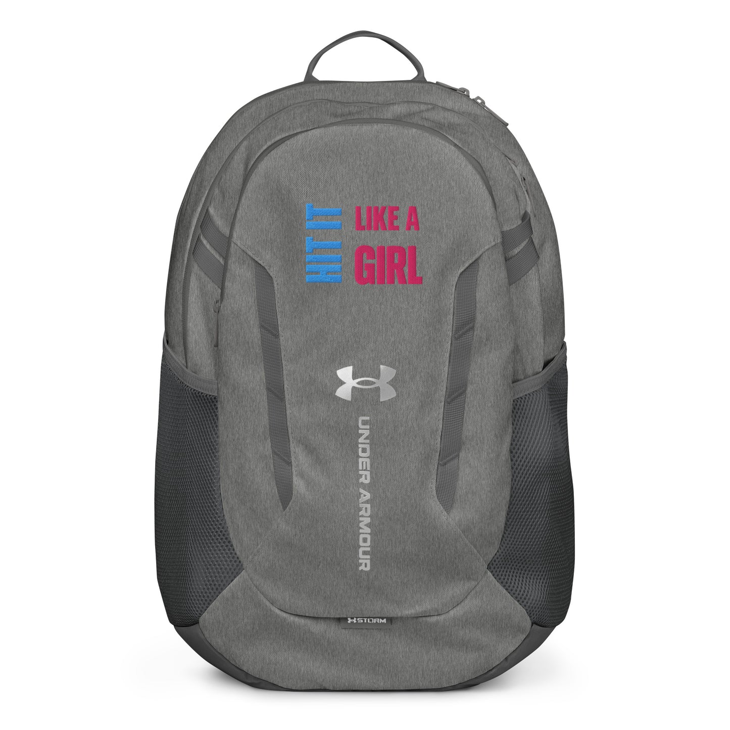 Hit It Like a Girl athletic backpack by Under Armour® — high-performance bag for bold female athletes.