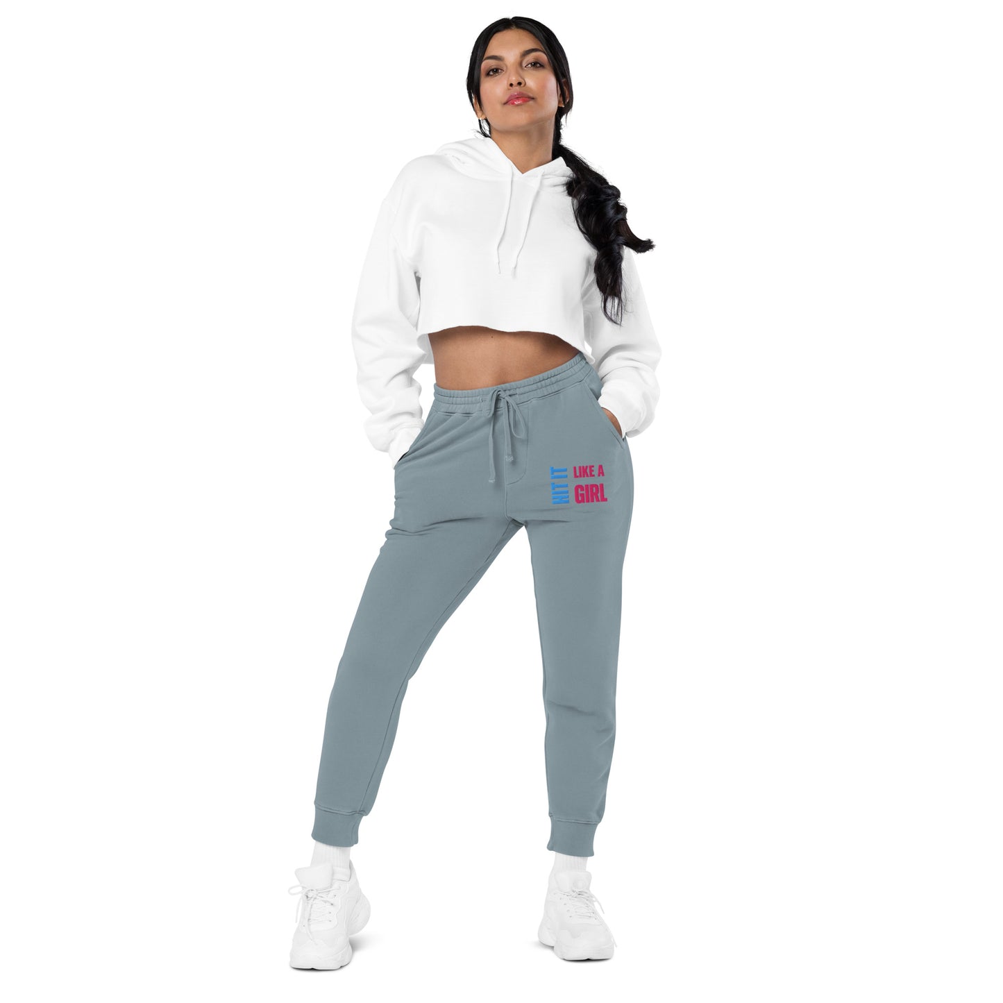Sporty and stylish look with empowering  joggers and casual hoodie
